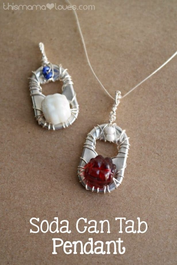 Soda Can Tab Pendant This Mama Loves