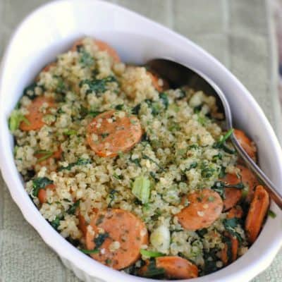 Spinach, Chicken Sausage and Quinoa Recipe