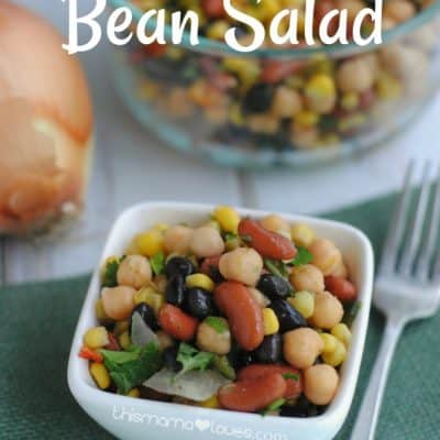 Southwest Bean Salad: Vegetarian Side Dish