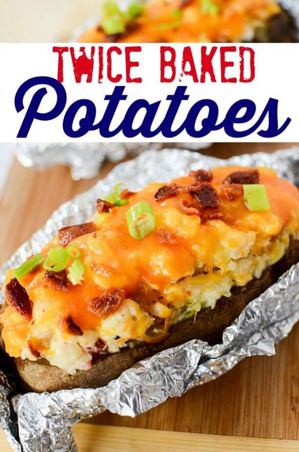Twice Baked Potatoes- Cheesy Comfort Food - This Mama Loves