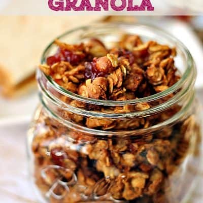 Peanut Butter & Jelly Granola Recipe