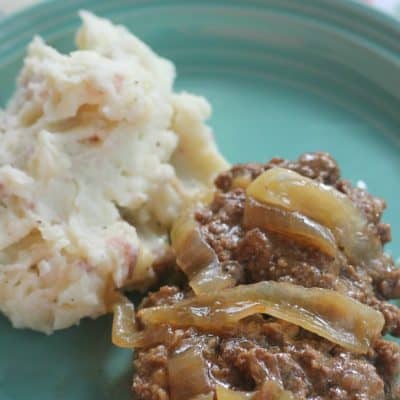 Slow Cooker Salisbury Steak & Onions