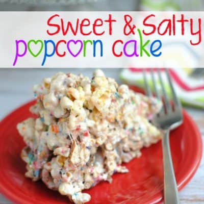 Sweet & Salty Popcorn Cake