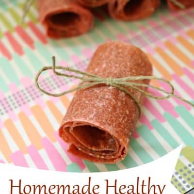 Homemade Healthy Fruit Roll Ups