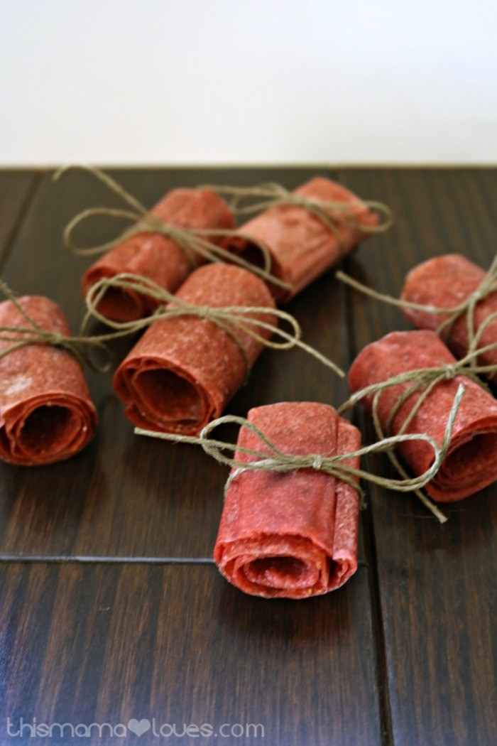 Homemade Healthy Fruit Roll Ups