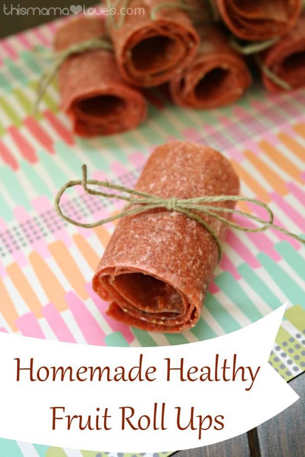 Homemade Healthy Fruit Roll Ups