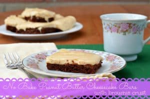 No-bake-peanut-butter-cheesecake-bars-with-brownie-crust-1024x678