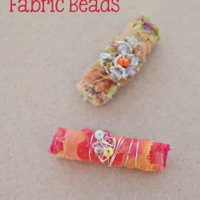 DIY Fabric Beads and Homemade Mod Podge