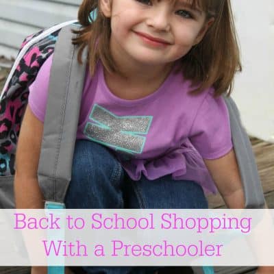 Preschool Back to School Shopping Tips