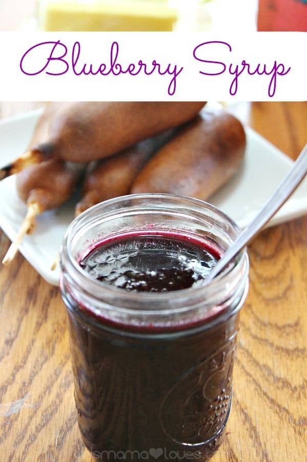 homemade blueberry syrup