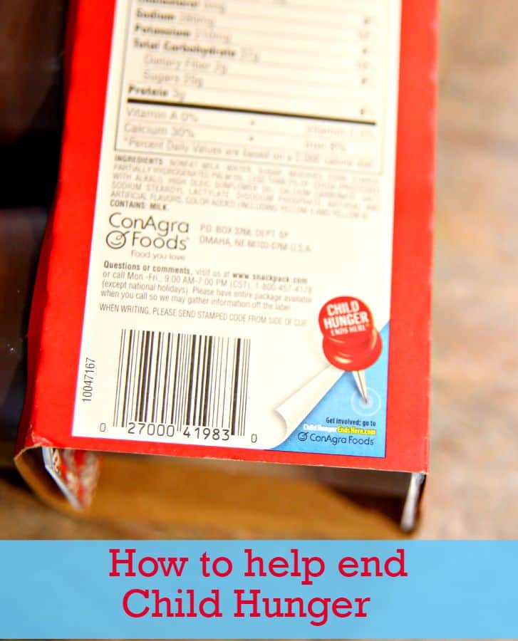 how to help end child hunger