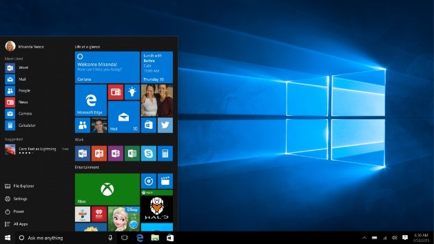 Windows 10 upgrade start