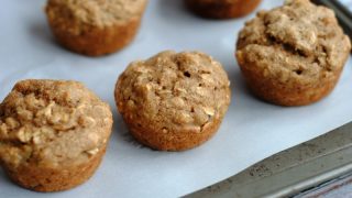 Oatmeal Banana Applesauce Muffins