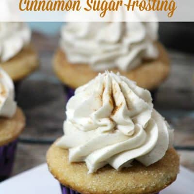 Brown Butter Cupcakes with Cinnamon Sugar Frosting