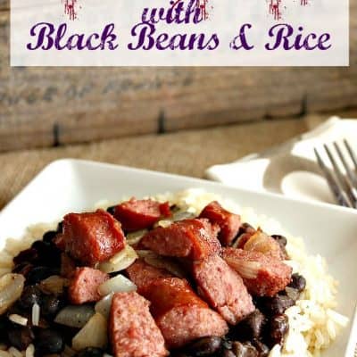 Cajun Sausage with Black Beans and Rice