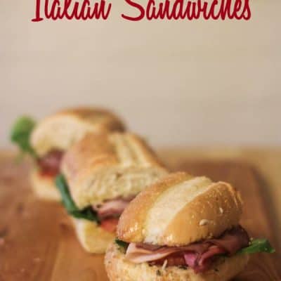 Super Easy Italian Sandwich Recipe