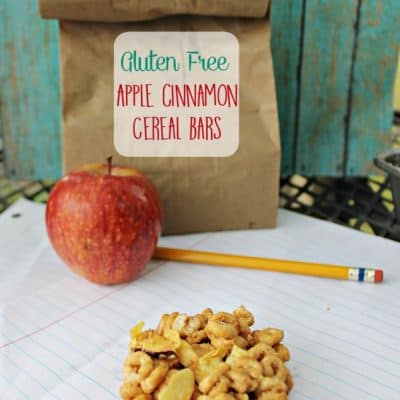 Apple Cinnamon Gluten Free Cereal Bars