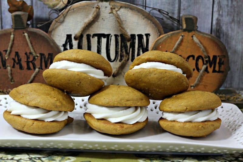 Pumpkin Whoopie Pies with Maple Filling