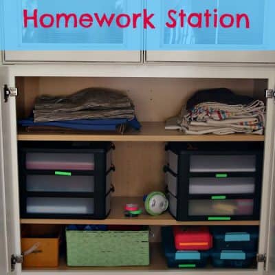 Family Homework Station