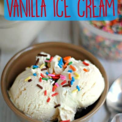 Vanilla No Churn Ice Cream