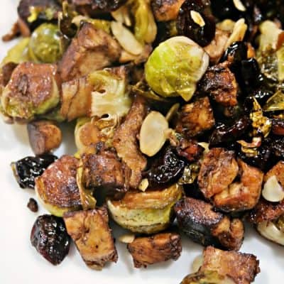 Pan Seared Brussels Sprout Salad