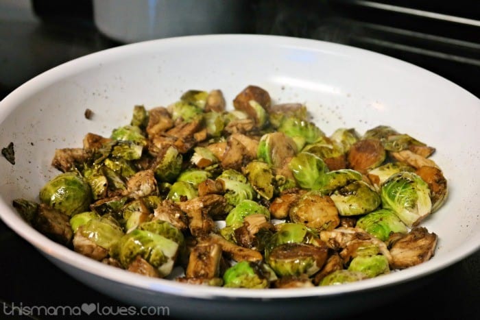 Pan Seared Brussels Sprout Salad