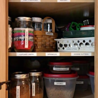 How I Organized My Baking Supplies