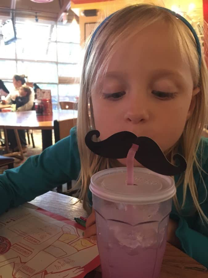 red robin mustache