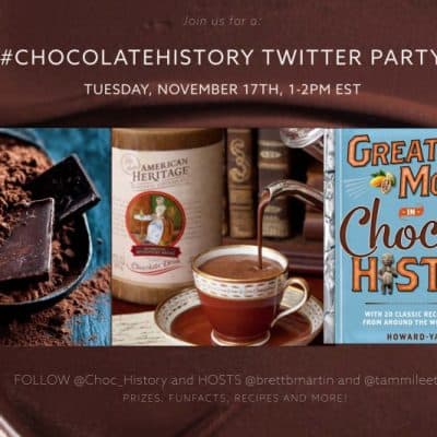 Join us for the #ChocolateHistory #TwitterParty 11/17