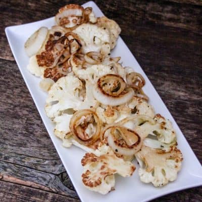 Pan Roasted Cauliflower with Seared Sweet Onion