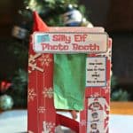 elf on the shelf photo booth label