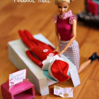 Elf on the Shelf Massage Table Printable Elf on the Shelf Idea