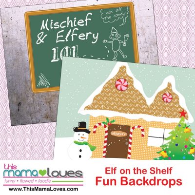 Super simple Elf on the Shelf Ideas: Backdrops