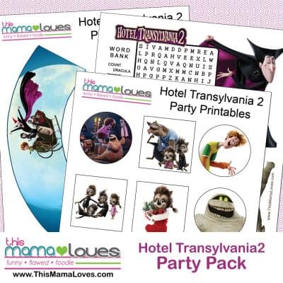 Hotel Transylvania 2 Printables & In Home Release ‪