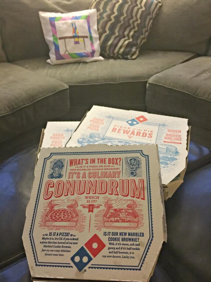 dominos new years couch background
