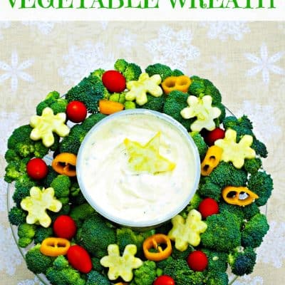 Festive Holiday Appetizer: Vegetable Wreath