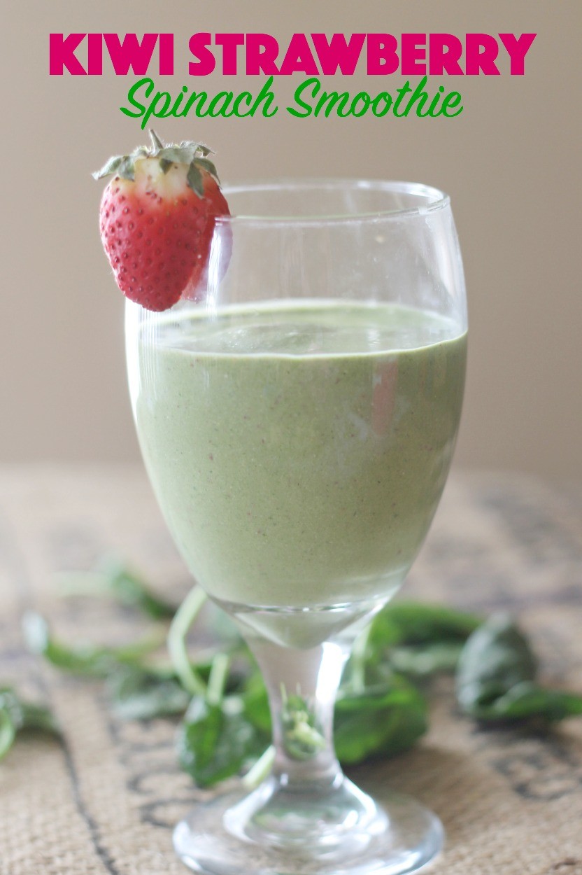 You'll love the fruity flavor in this kiwi strawberry smoothie and you'll really love the extra protein & nutrients from other ingredients in it too! This Mama Loves