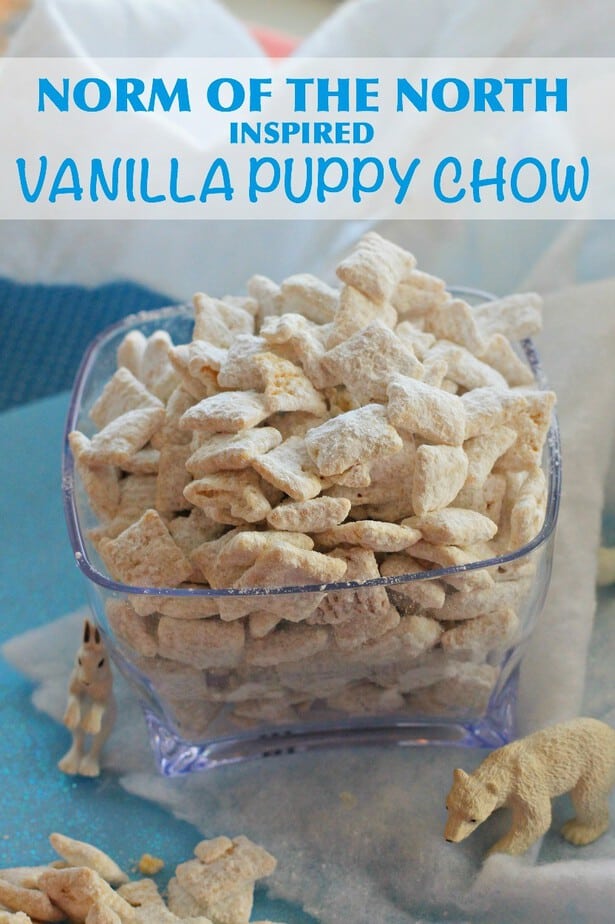 norm of the north movie inspired vanilla puppy chow mix recipe