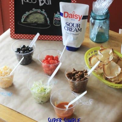 Kids in The Kitchen: Taco Bar for an easy weeknight dinner