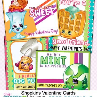 Shopkins Valentines Day Cards {Printable}