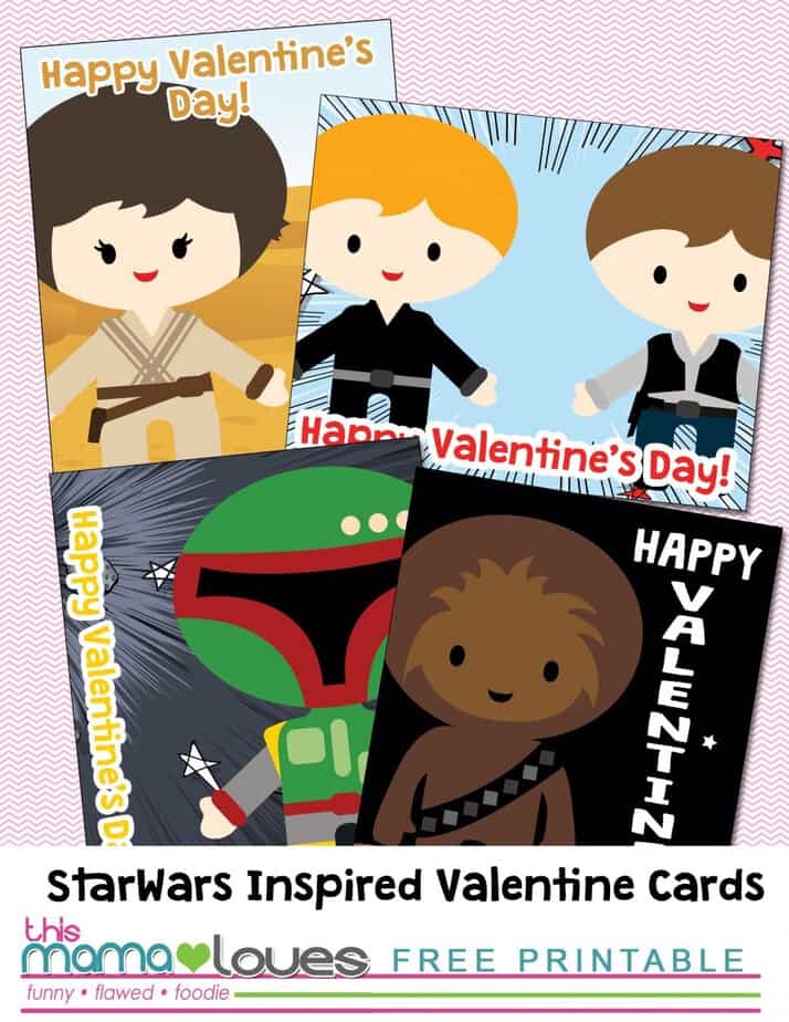 Printable Star Wars Non Candy Valentines- This Mama Loves Blog 