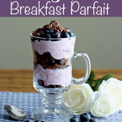 Blueberry Chocolate Breakfast Parfait Recipe