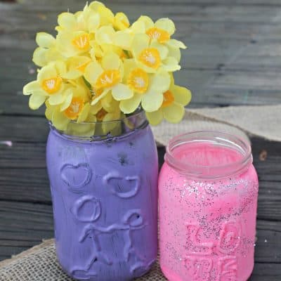 Upcycled Decorative Jars Craft Idea