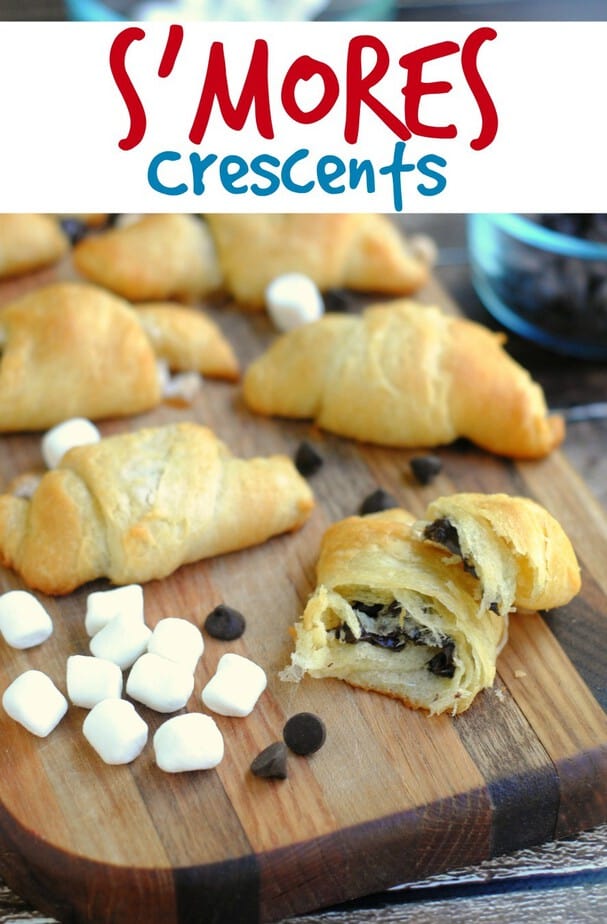 S'mores Crescent Rolls Treat Recipe - This Mama Loves