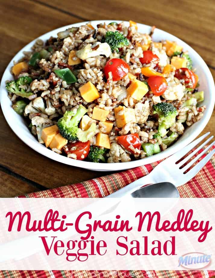 Multigrain Medley Veggie Pasta Salad- This Mama Loves