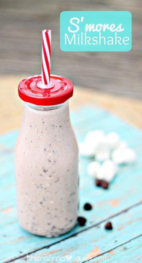 Smores Milkshake Recipe - This Mama Loves