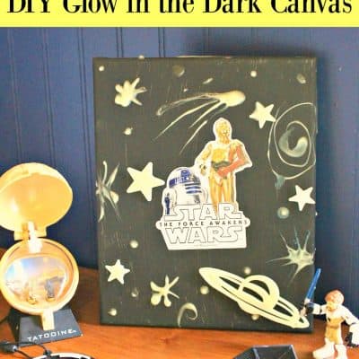 Star Wars Room Decor Idea: Glow in the Dark Canvas