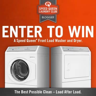 Speed Queen Washer Dryer #Giveaway #SpeedQueenHome #LaundryDayLove