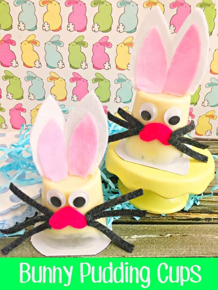 Bunny Pudding Cup Craft- This Mama Loves