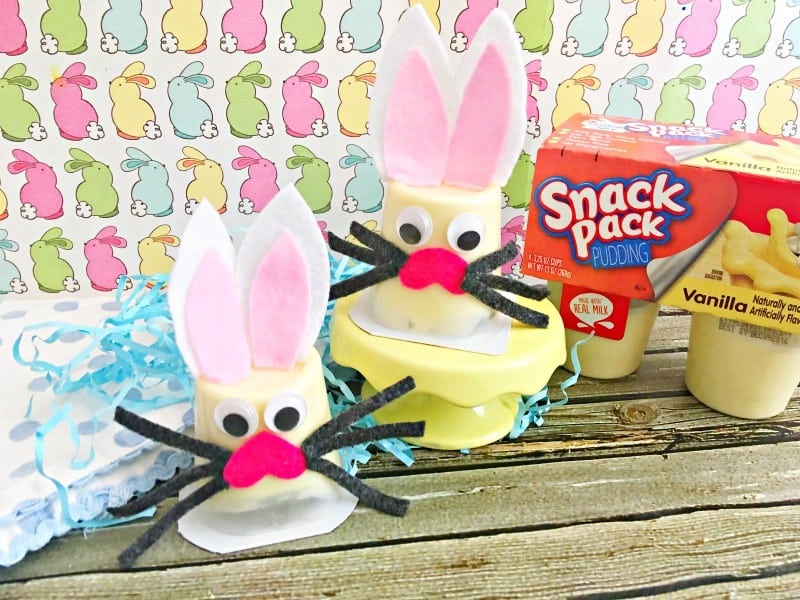 Bunny Pudding Cup Craft Idea This Mama Loves